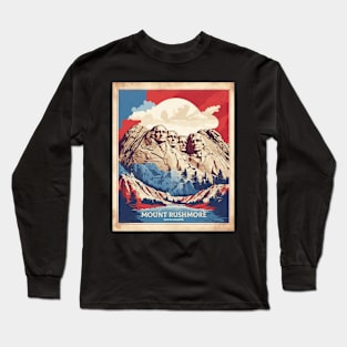 Mount Rushmore South Dakota United States of America Tourism Vintage Poster Long Sleeve T-Shirt